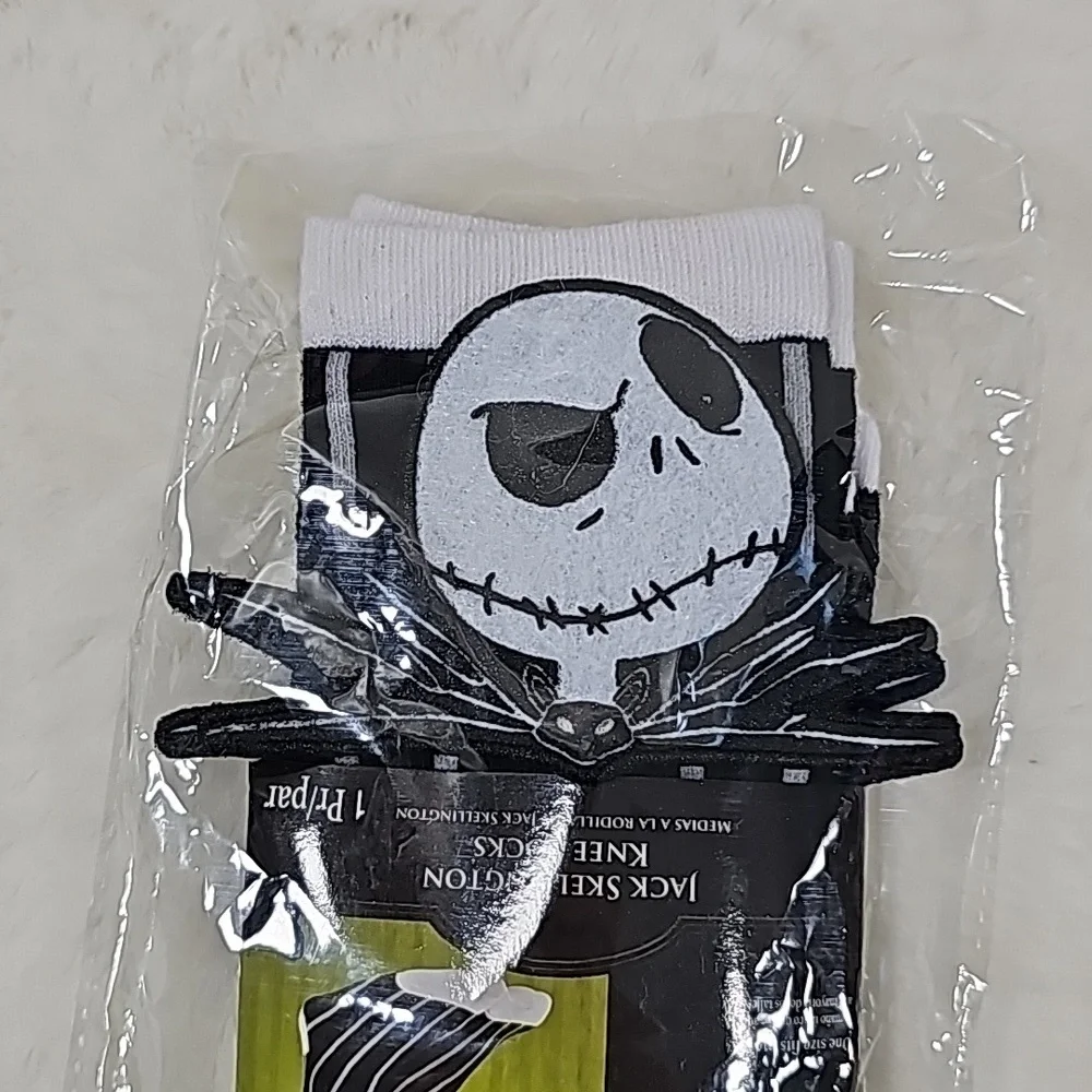 Adult Disney The Nightmare Before Christmas Jack Skellington Knee Socks Sz o/s